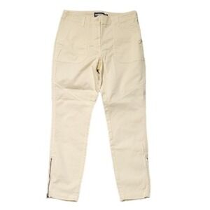Guideboat Co Utility Ankle Zip Pants Womens Size 27 Butter Yellow NWOT Skinny